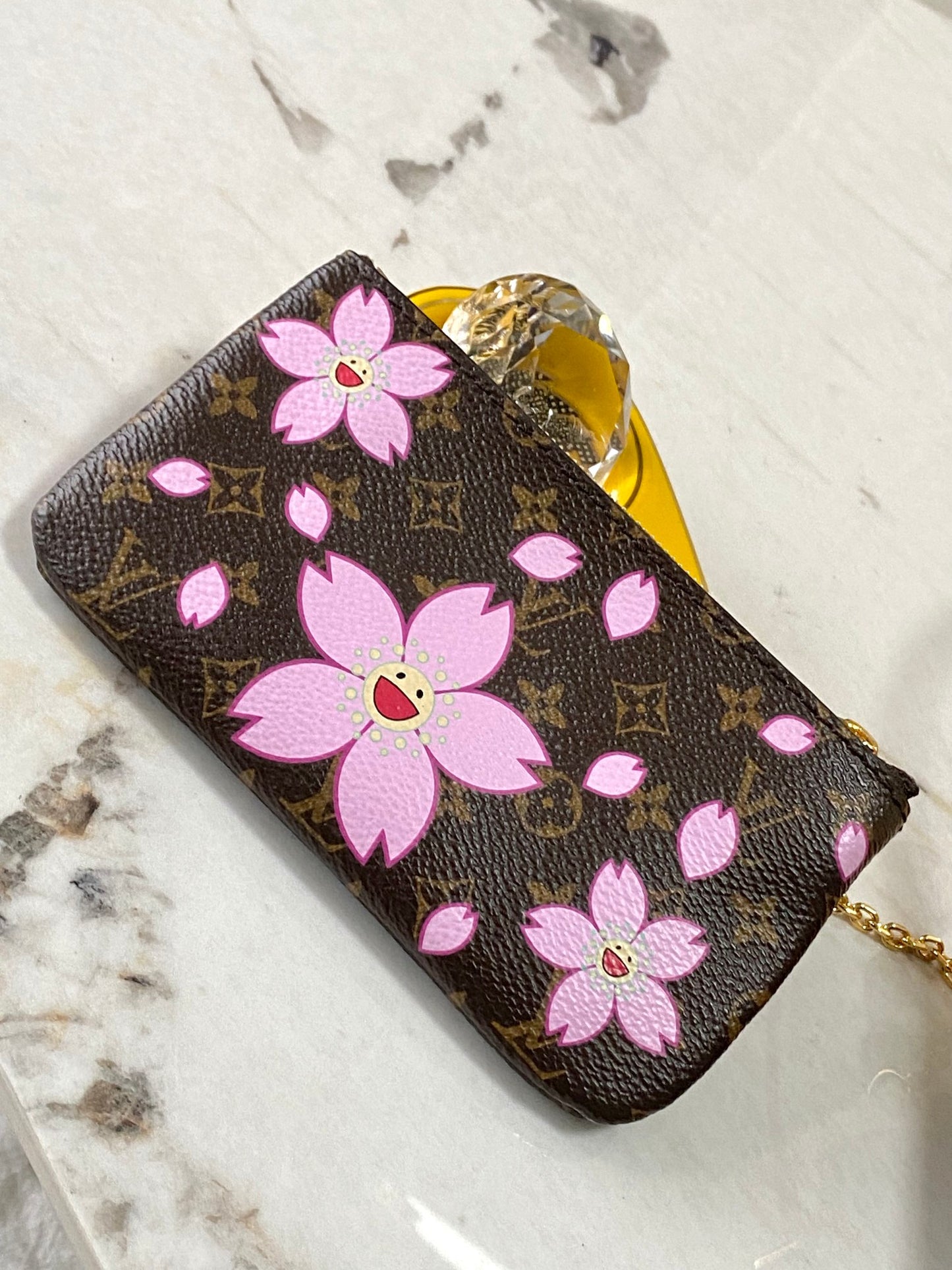 nano bucket bag: Takashi Murakami Sakura Series Handbag