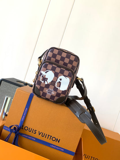 nigo Signature Checkered Pattern Mini Shoulder Bag