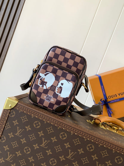 nigo Signature Checkered Pattern Mini Shoulder Bag