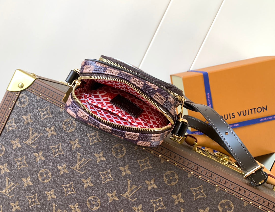 nigo Signature Checkered Pattern Mini Shoulder Bag