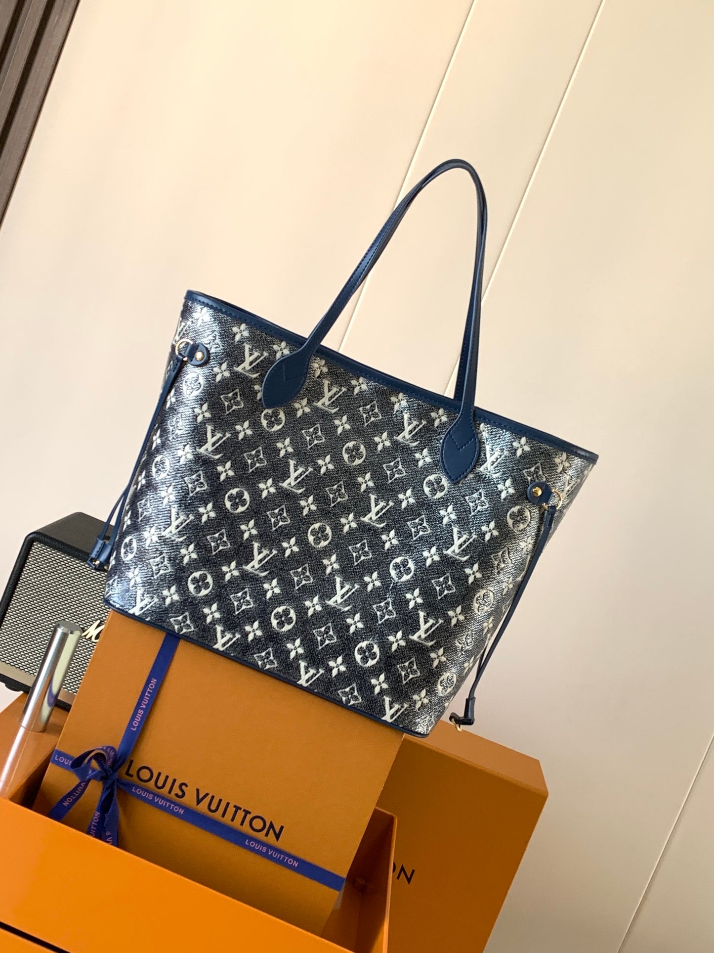 Neverfull Black Denim