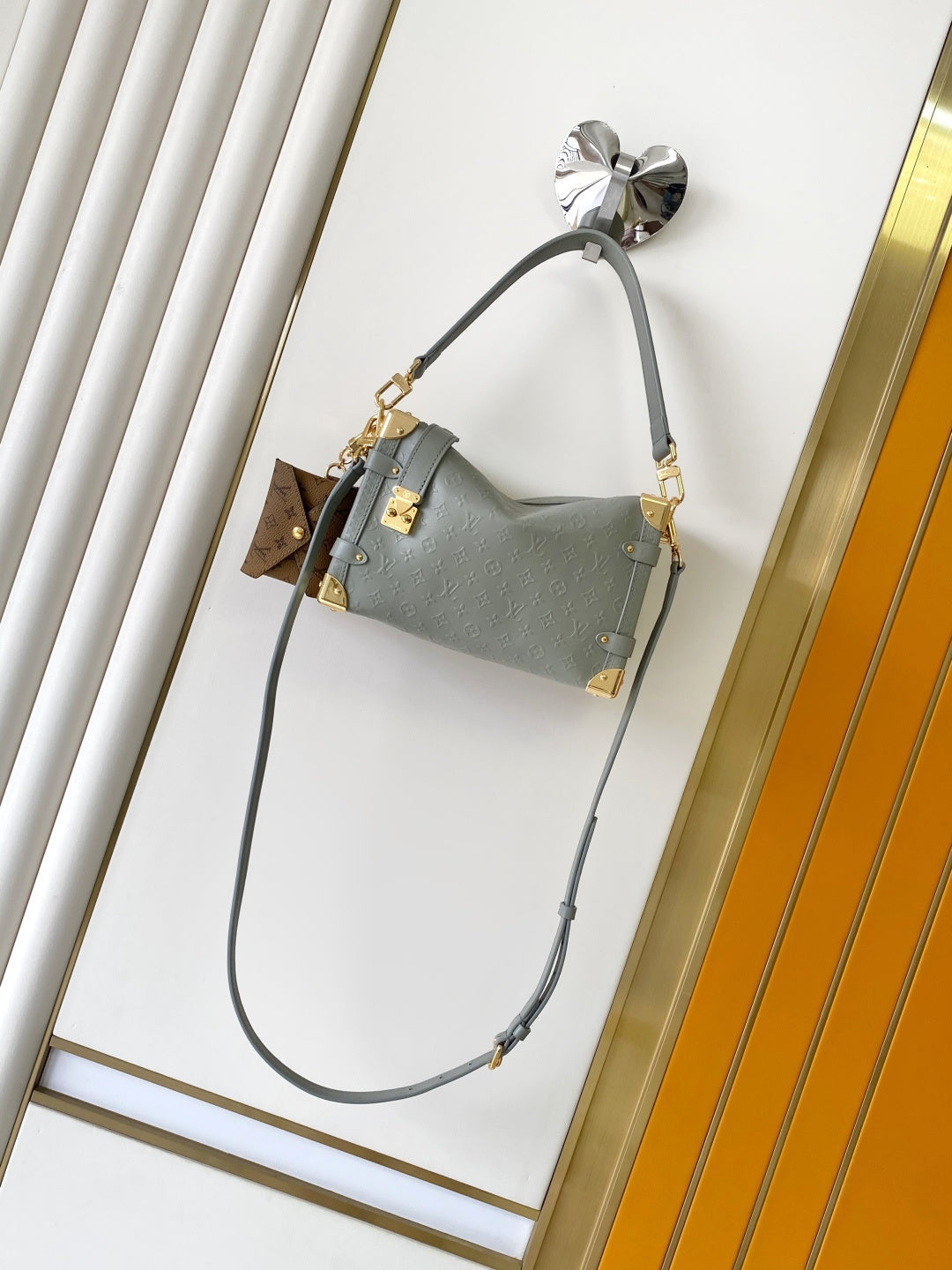 Side Trunk Denim Handbag