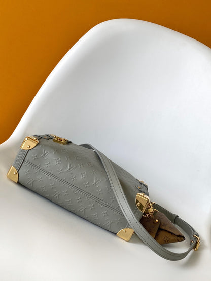 Side Trunk Denim Handbag