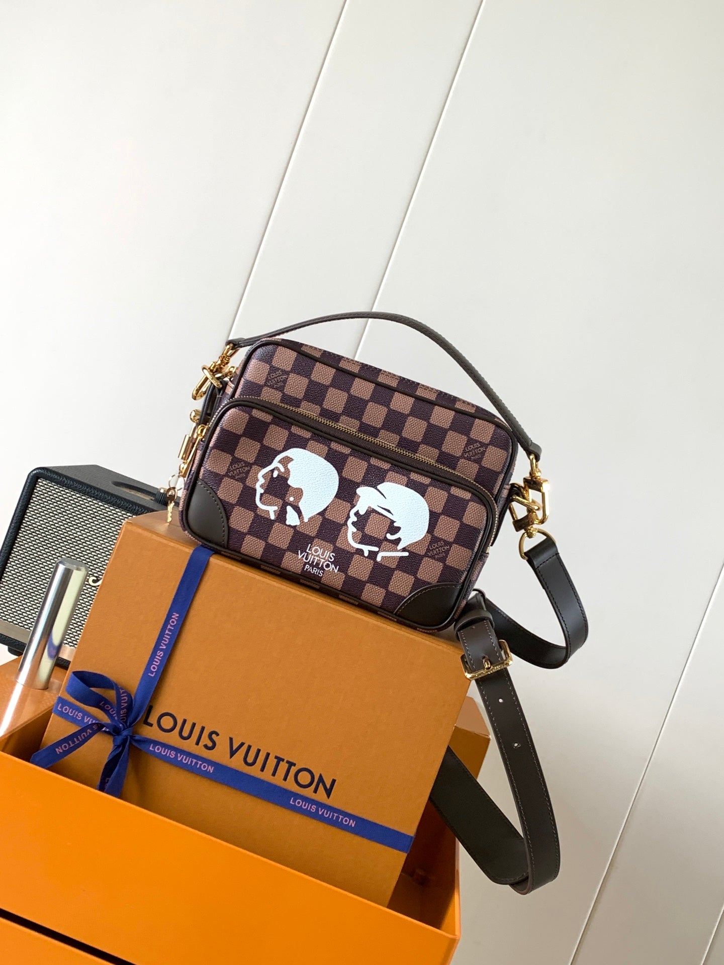 Nigo Collaboration Checkered Camera Bag