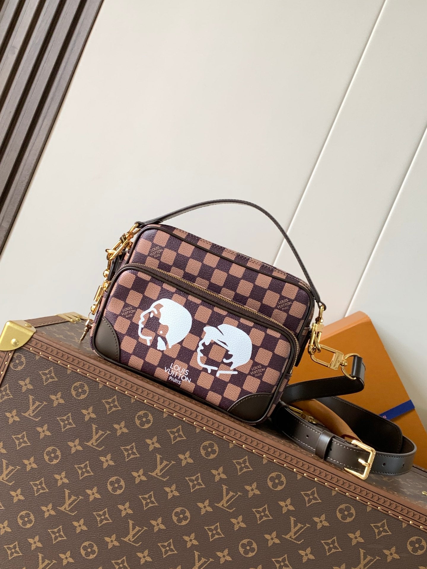 Nigo Collaboration Checkered Camera Bag