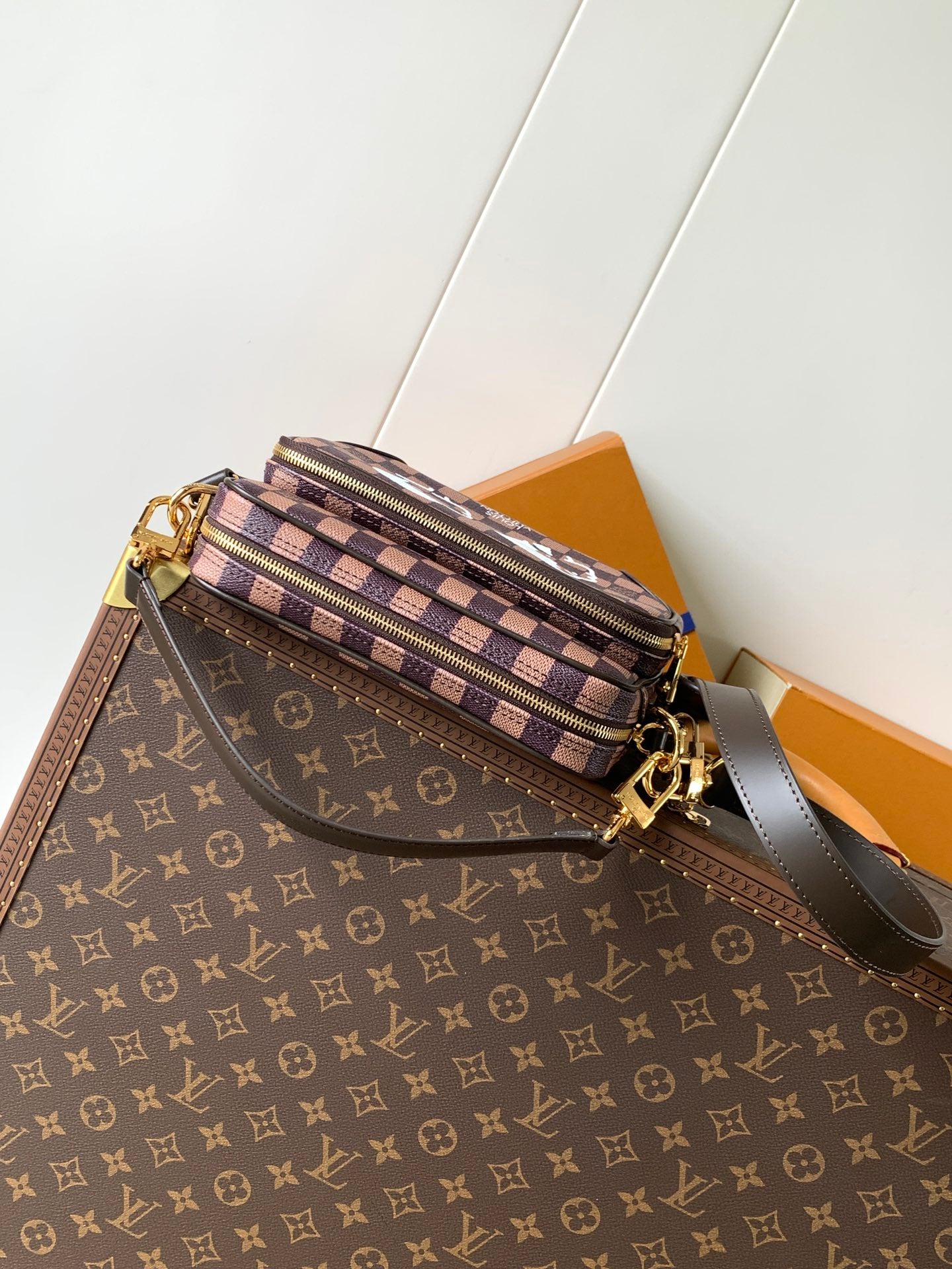 Nigo Collaboration Checkered Camera Bag