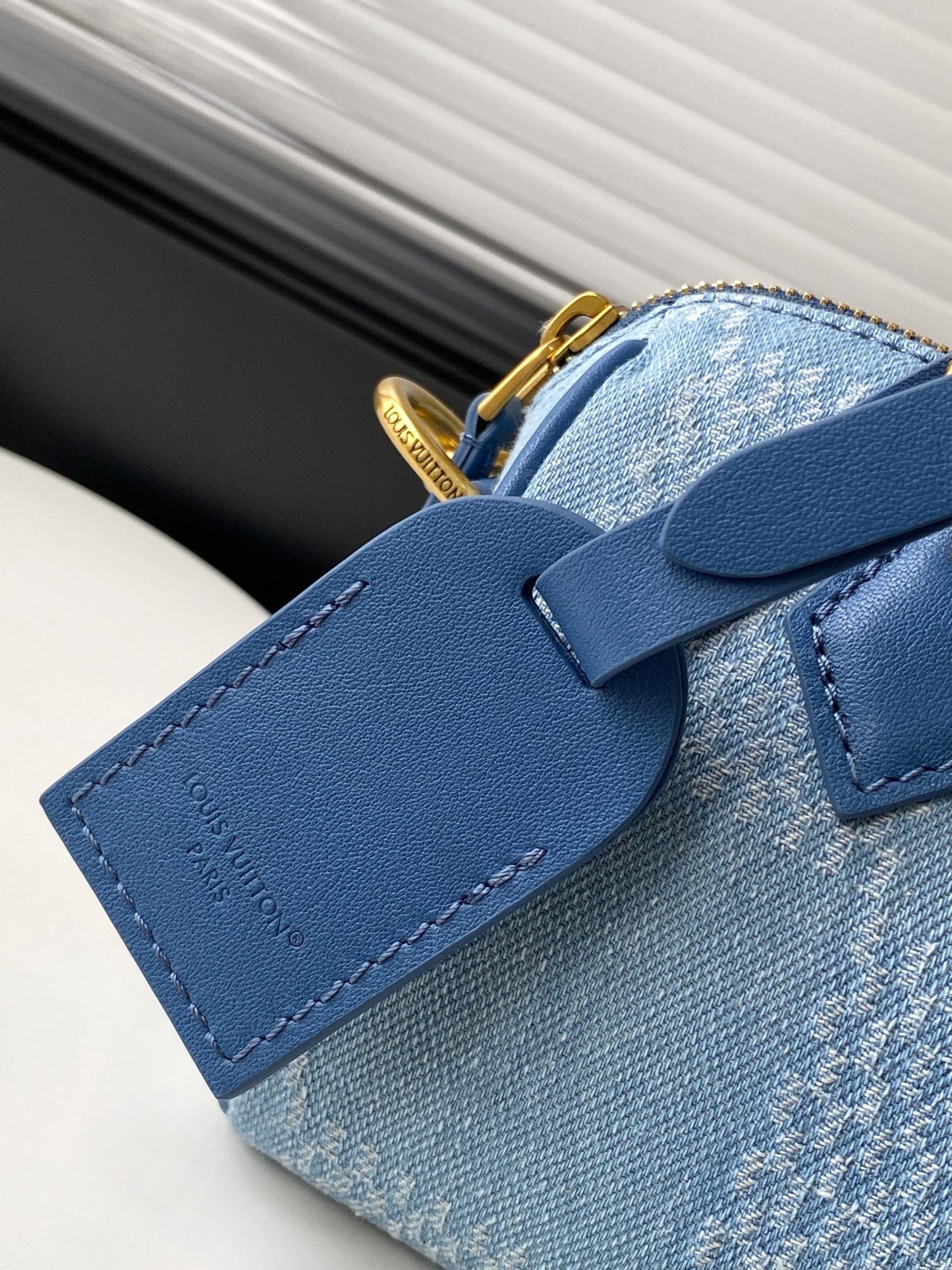 LOUIS VUITTON Speed 18 BlueDenim Bag